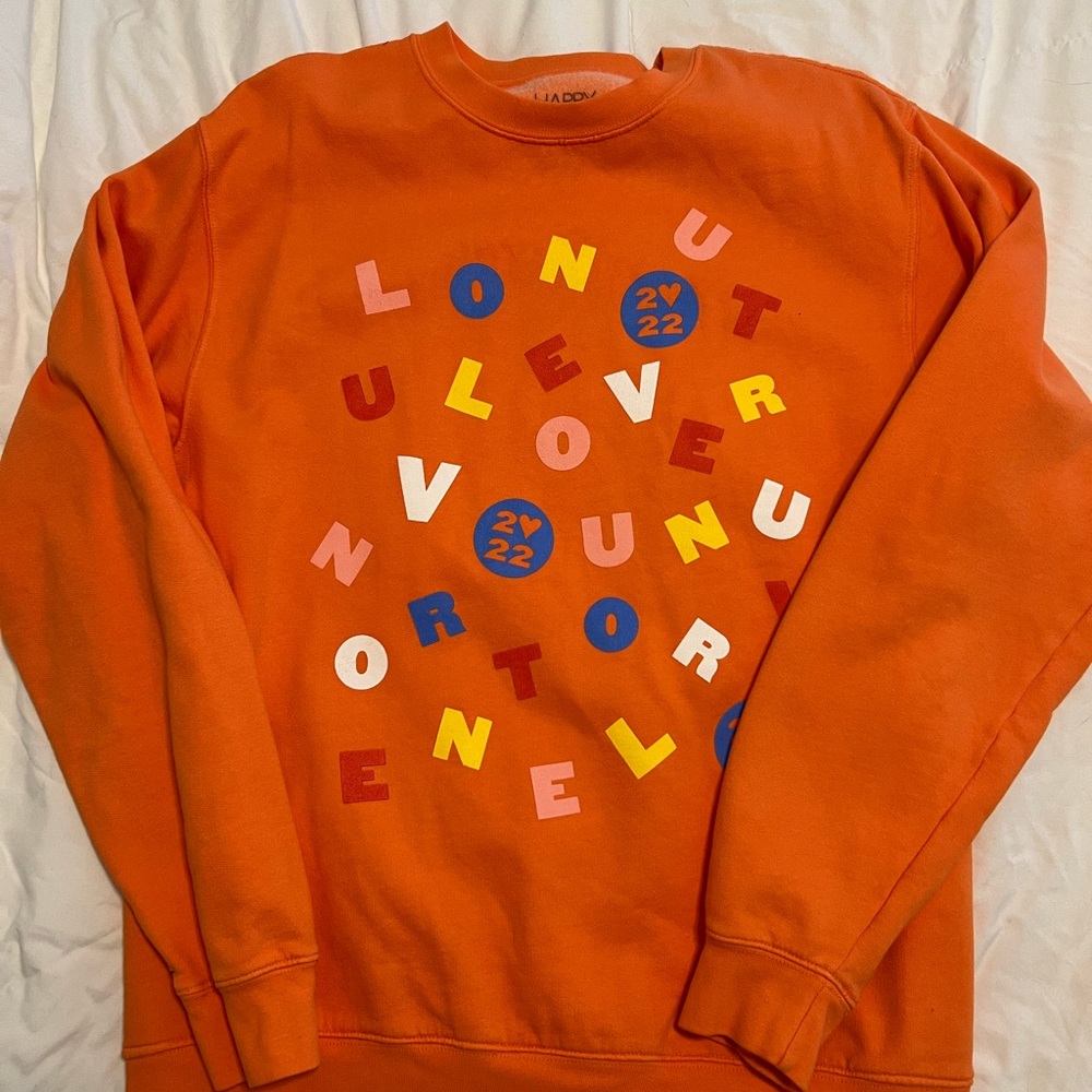 Harry Styles: Love on Tour “Love Soup” Orange Crewneck Sweatshirt